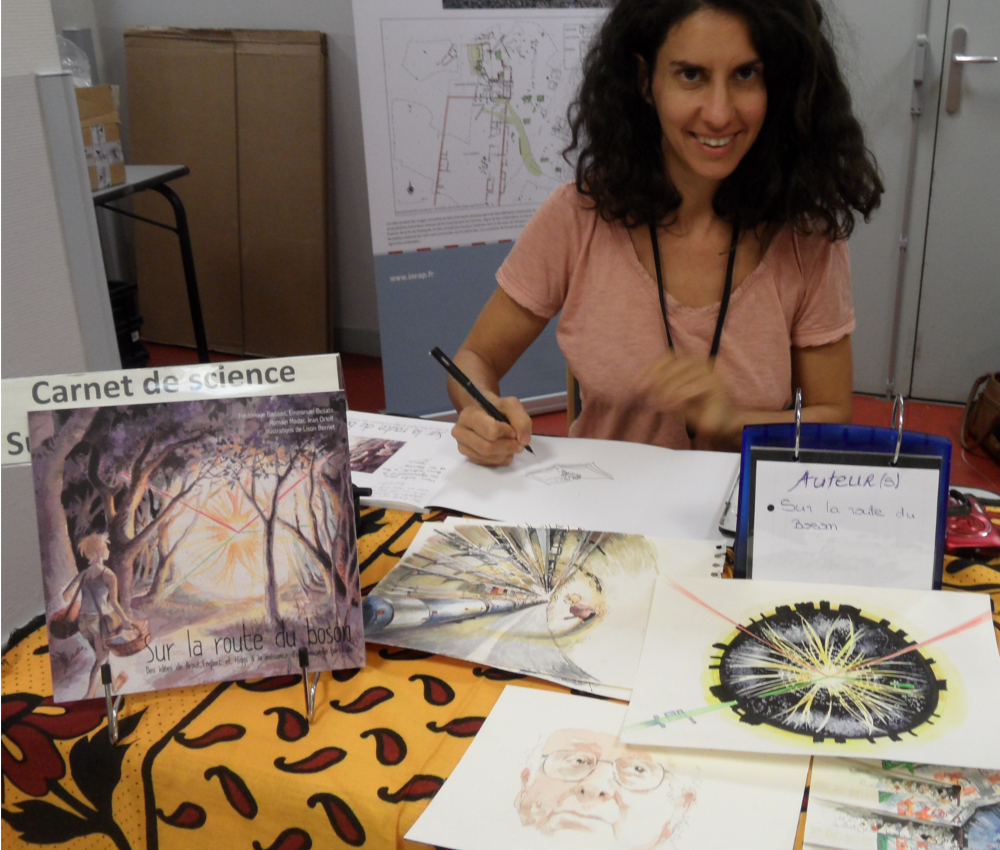 Dedicace session for the book Sur La Route du Boson